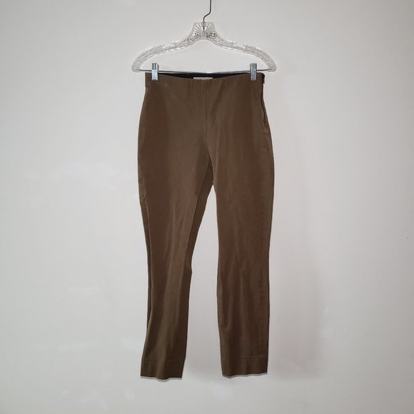 Everlane Olive Green Side Zipper Ankle Pants 4 - Picture 1 of 7